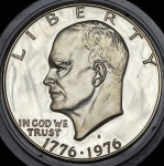 1 доллар 1976 "200 лет независимости США" (США) S