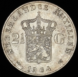 2 1/2 гульдена 1964 (Нидерланды)