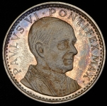 Медаль "Визит Папы Павла VI в ООН" 1965 (Ватикан)