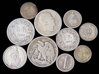 Набор из 10-ти сер. монет (страны мира)