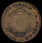 1/2 пенни - токен 1796 (Эдинбург, Шотландия)