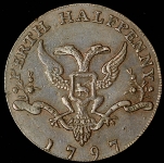 1/2 пенни - токен 1797  (Перт, Шотландия)