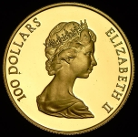 100 долларов 1982 "Конституция" (Канада)