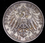 3 марки 1913 "100-летие битвы при Лейпциге" (Саксония) Е