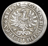 6 крейцеров 1674 (Олешницов, Германия)