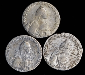 Набор из 3-х сер. монет