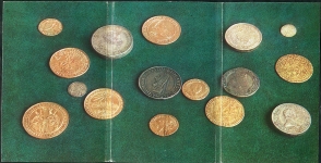 Набор открыток "Европейские редкие монеты из коллекции Эрмитажа"