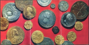 Набор открыток "Редкие русские монеты из коллекции Эрмитажа"