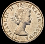 1 доллар 1958 "100 лет со дня основания Британской Колумбии" (Канада)