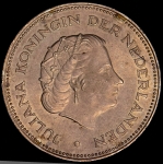 10 гульденов 1970 "25 лет освобождения Нидерландов от фашистских захватчиков" (Нидерланды)