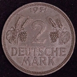 2 марки 1951 (Германия) D