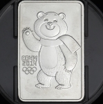 3 рубля 2012 "XXII Зимняя Олимпиада в Сочи 2014 - Белый мишка" СПМД