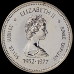 1 доллар 1977 "25 лет коронации Елизаветы II" (Канада)