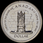 1 доллар 1977 "25 лет коронации Елизаветы II" (Канада)