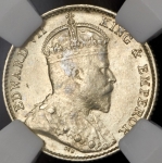 5 центов 1910 (Стрейтс Сетлментс) (в слабе)