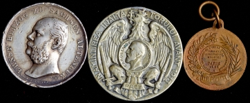 Набор из 3-х иностранных медалей (страны Европы)