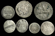 Набор из 7-и сер. монет (страны мира)