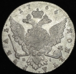 Рубль 1764 ММД-ТI-ЕI