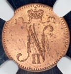 1 пенни 1907 (Финляндия) (в слабе)