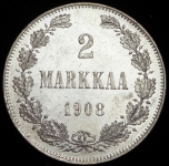 2 марки 1908 (Финляндия) L