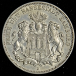 3 марки 1910 (Гамбург) J