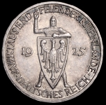 3 марки 1925 "1000-летие Рейнланда" (Германия) J