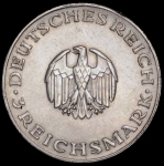 3 марки 1929 "200-летие Лессинга" (Германия)  A