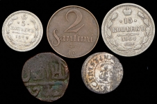 Набор из 5-ти монет (страны мира)