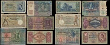 Набор из 13-ти бон (Австро-Венгрия, Сербия)