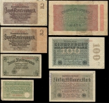 Набор из 19-ти бон 1908-1942 (Германия)