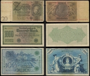 Набор из 19-ти бон 1908-1942 (Германия)