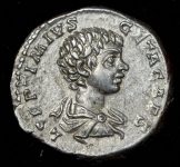 Денарий. Гета. Рим империя.