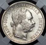 Флорин 1878 (Австрия) (в слабе) А