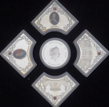 Набор из 5-ти памятных монет 2012 "Царское село"(Ниуэ) (в п/у)