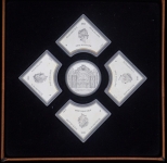 Набор из 5-ти памятных монет 2012 "Царское село"(Ниуэ) (в п/у)