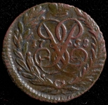 Полушка 1758 (Бит. R1.)