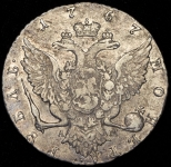 Рубль 1767 СПБ-ТI-АШ