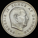 10 крон 1967 "Свадьба принцессы Маргрете и принца Хенрика" (Дания)