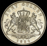 2 гульдена 1856 (Баден)
