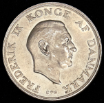2 кроны 1958 "18 лет принцессе Маргрете" (Дания)