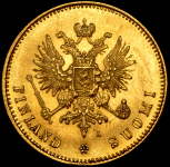 20 марок 1891 (Финляндия) L