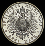3 марки 1913 "100-летие битвы при Лейпциге" (Саксония) Е