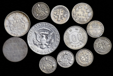 Набор из 12-ти сер. монет (страны мира)
