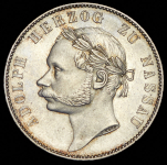 Талер 1864 "25-летие правления герцога Адольфа" (Нассау)