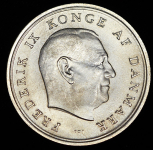 10 крон 1967 "Свадьба принцессы Маргрете и принца Хенрика" (Дания)