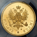 20 марок 1879 (Финляндия) (в слабе) S