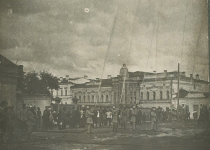 Фотография "Салют пожарными брандспойтами"