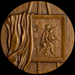 Медаль "150 лет со дня рождения художника А.И. Корзухина (1835-1894)" 1988