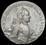 Рубль 1762 СПБ-ТI-НК