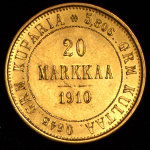 20 марок 1910 (Финляндия) L